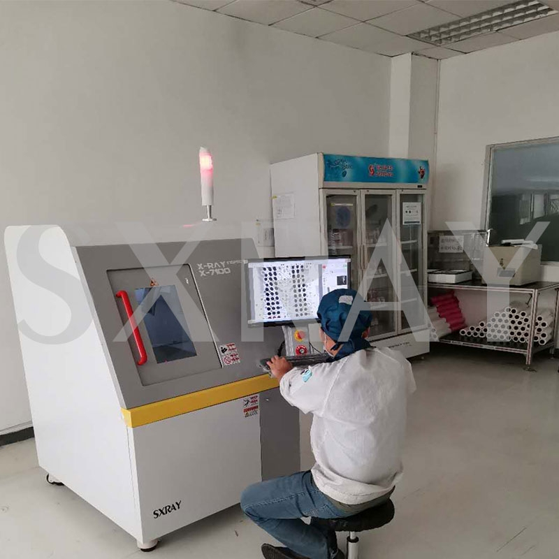 已完成X-RAY检测设备X-7100调试安装与使用培训(北海建兴光电)